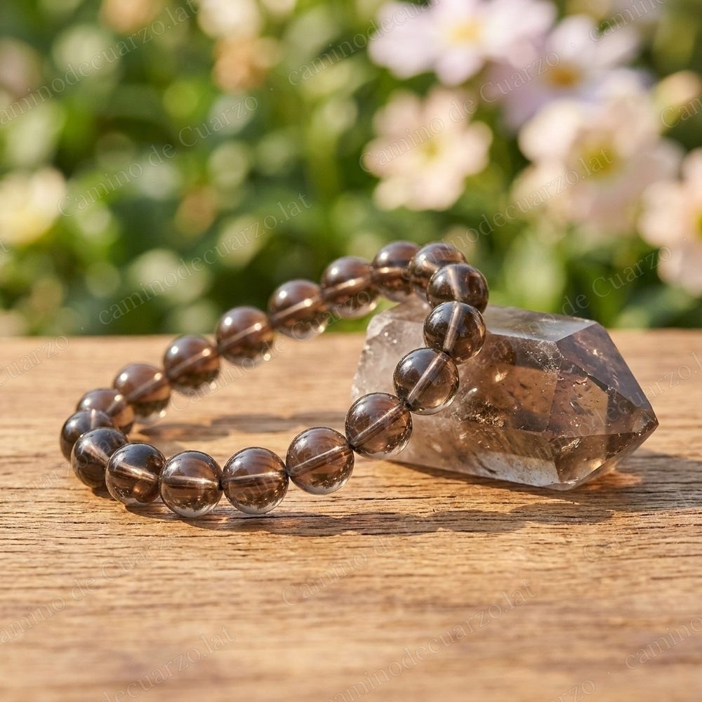 Pulsera de Cuarzo Ahumado